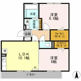 リバーハイツさらさ【2階】の間取り