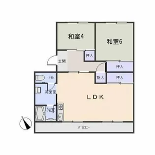コーポ武田【2階】の間取り