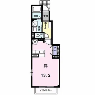 ヴィラ青蛾【102号室】の間取り