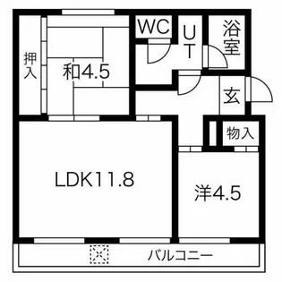 トモエコーポ【4階】の間取り