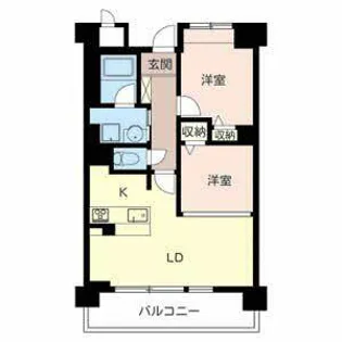 セリシール夙川苦楽園【0606号室】の間取り
