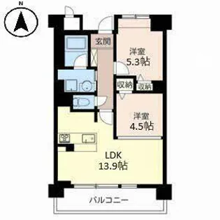 セリシール夙川苦楽園【0606号室】の間取り