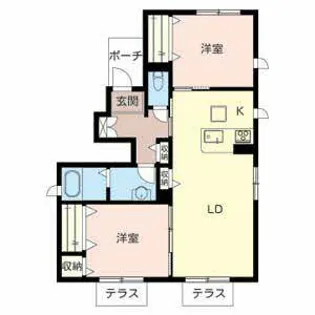 シャーメゾンF【0101号室】の間取り