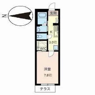 シャーメゾン日暮【0105号室】の間取り