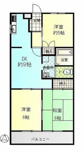 ゆたかハイツ【2階】の間取り
