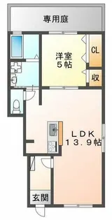 サンピエール【1階】の間取り