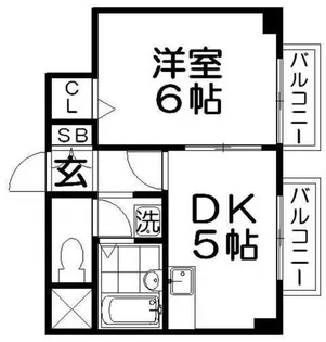 Belong香里園【3階】の間取り