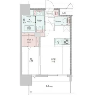 エンクレスト博多PREMIER【4階】の間取り