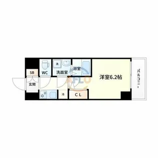 S-RESIDENCE新大阪WEST【12階】の間取り