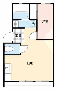 パレス明豊B【201号室】の間取り