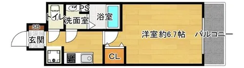 ArtizA淡路【5階】の間取り
