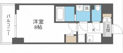 S-RESIDENCE難波EAST【9階】の間取り