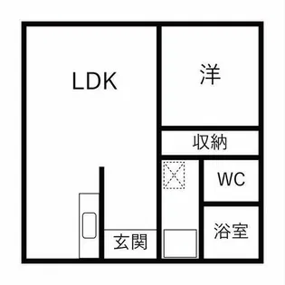 リアライズ木曽川【418号室】の間取り
