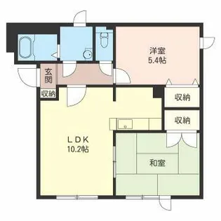 ブランネージュ【00202号室】の間取り