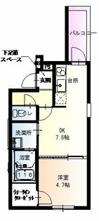 フジパレス針中野【3階】の間取り