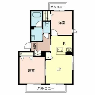シャーメゾン アウラ【0201号室】の間取り