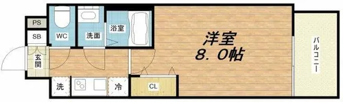 フォーリアライズ梅田レーベン【10階】の間取り