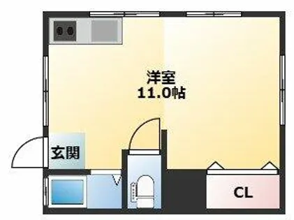 グリーンハウス【2A号室】の間取り