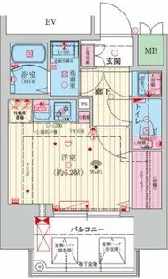 ファーストフィオーレ塚本ウェルビング【13階】の間取り