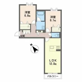 Sha Maison 池之浦【0201号室】の間取り
