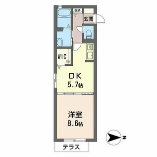 カーサ AN(アン)【0106号室】の間取り