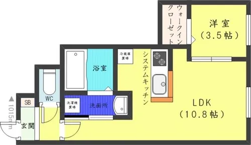 DPレジデンス山鼻【3階】の間取り
