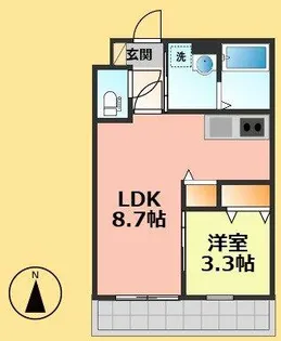 ジーメゾン名古屋大杉ジュミエ【1階】の間取り