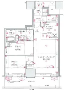 ジオタワー大阪十三【17階】の間取り