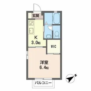シャーメゾンユタニA【A205号室】の間取り