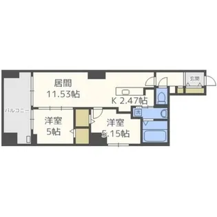 MODENA FINEST【7階】の間取り