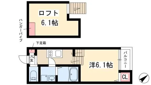 LUNA FORZA神宮西【2階】の間取り