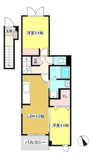 パークサイド・竹浜【2階】の間取り