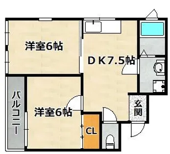 ラ・シエスタ【302号室】の間取り