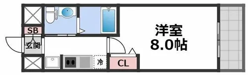 M´プラザ緑橋【11階】の間取り