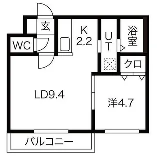 ミルスリール発寒【4階】の間取り