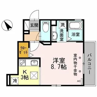 アヴェニール【101号室】の間取り