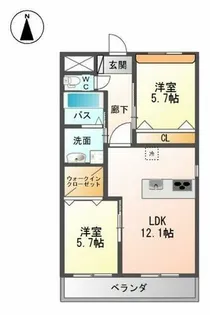 Torigoe・Sofia(トリゴエ・ソフィア)【2階】の間取り