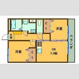 大栄マンション【3階】の間取り