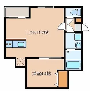 リテラ平尾東【2階】の間取り