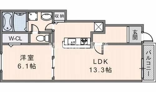 アゼリアⅠ【102号室】の間取り