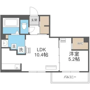 エフュート北円山【1階】の間取り