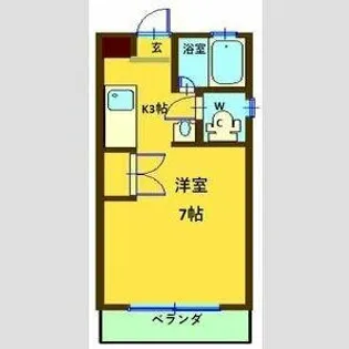 シルバープレイス【302号室】の間取り