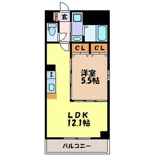 Wisteria【8階】の間取り