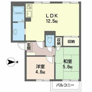 ファミール竹上【2階】の間取り
