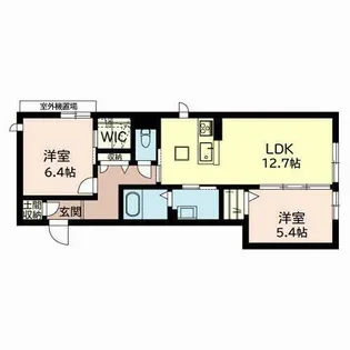 RESIDENCE KURAJI【1階】の間取り