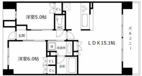 ザ・大阪レジデンス梅田【10階】の間取り