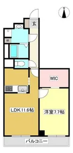 セントクレール元町【402号室】の間取り