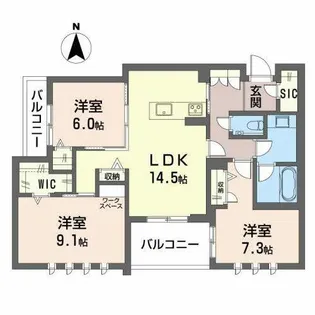 カサ リベルテ【0202号室】の間取り