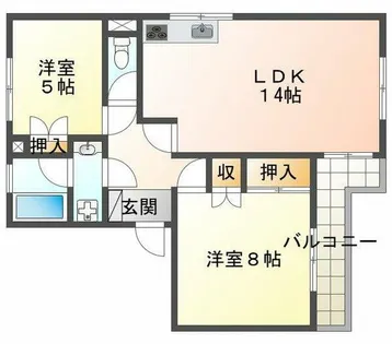松下ビル【4階】の間取り
