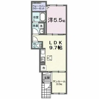 ピュアドリーム【1階】の間取り